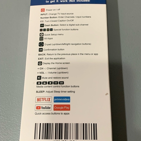 Hisense Remote Control Box with App Buttons - Picture 2 of 4